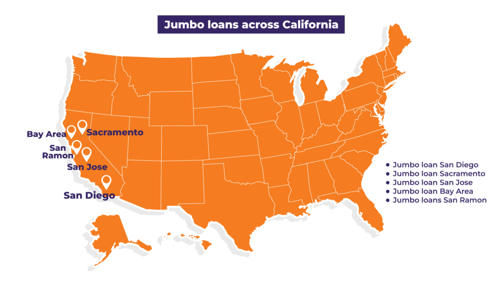 Areas We Serve Jumbo Mortgage Loans