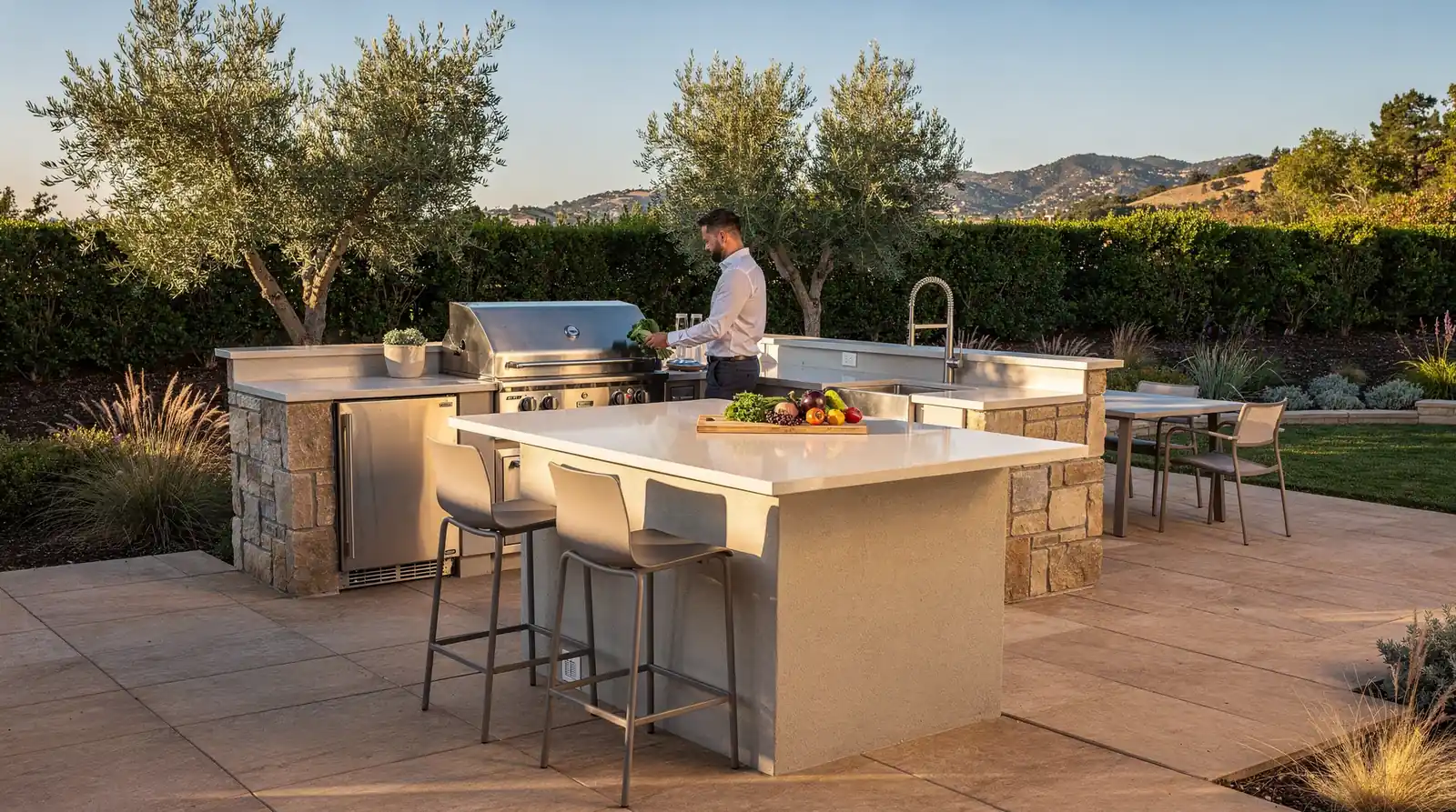 Outdoor kitchen design walnut creek should be practical and elegant, personalized to the client's needs