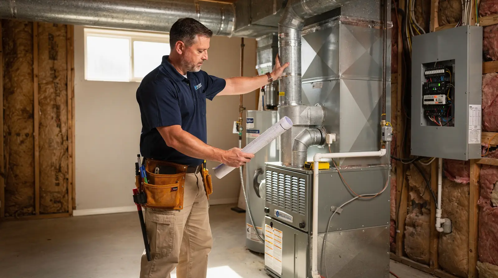 A residential HVAC system upgrade improves comfort and energy savings when coordinated with other work