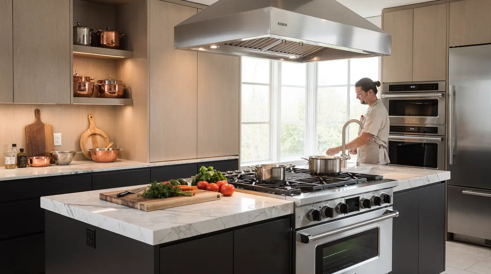 Luxury kitchen design creates a sophisticated area that streamlines daily tasks with an easy flow
