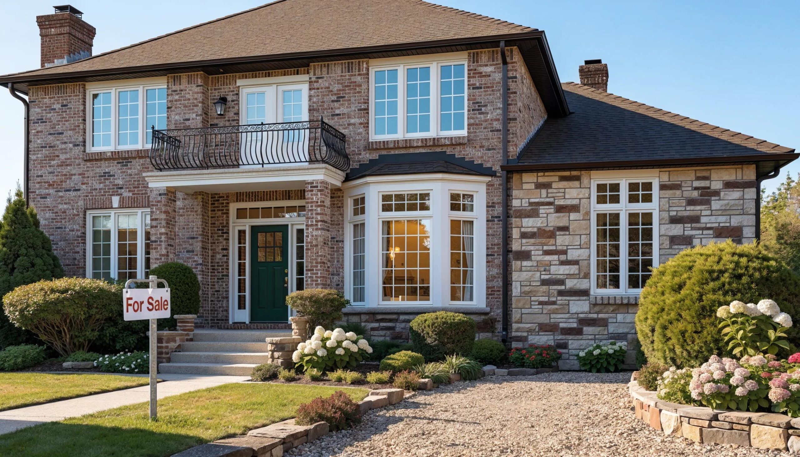 House with a 'For Sale' sign representing home equity financing options