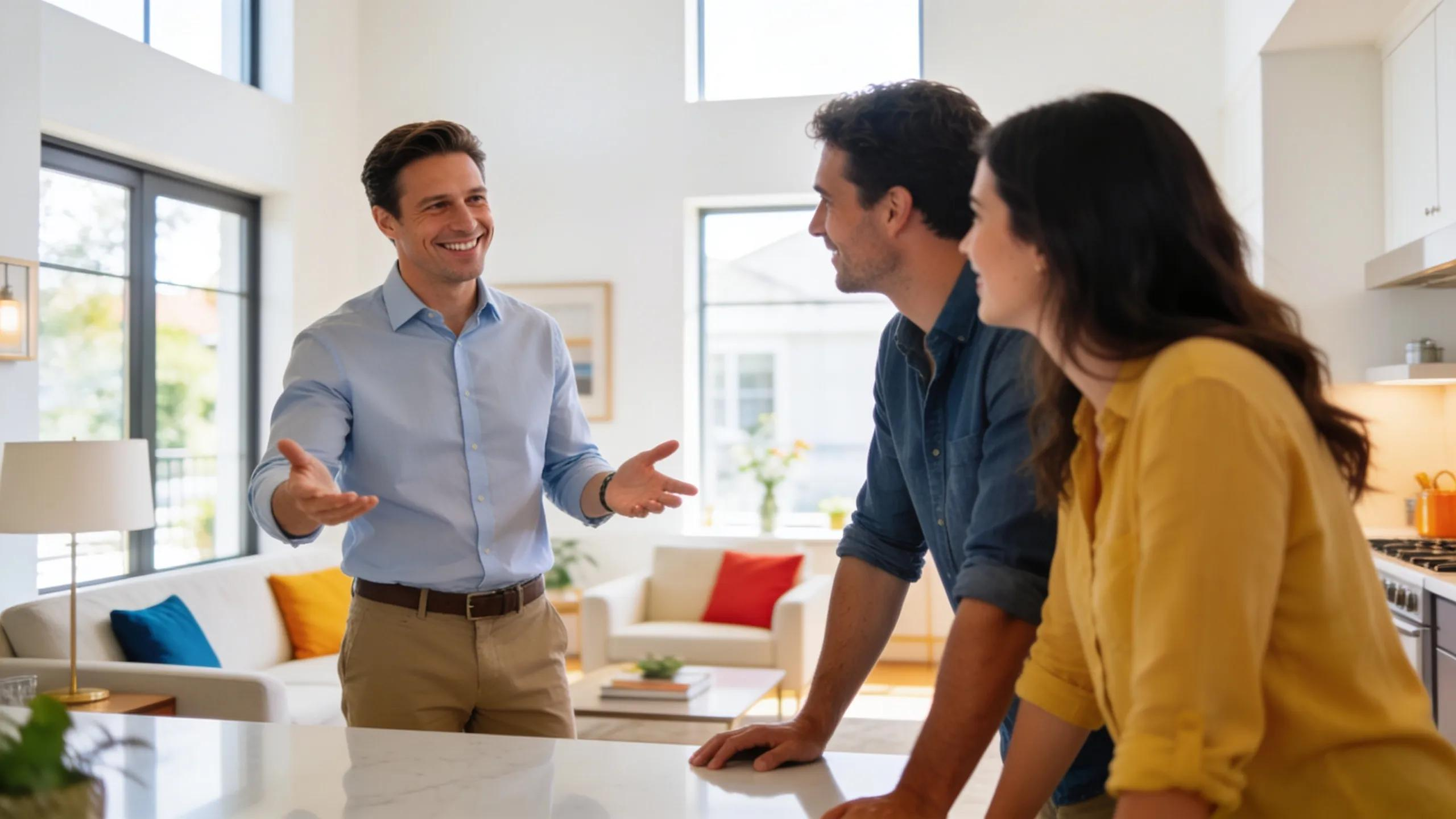 Real estate investor showcasing a renovated property enabled by hard money loans
