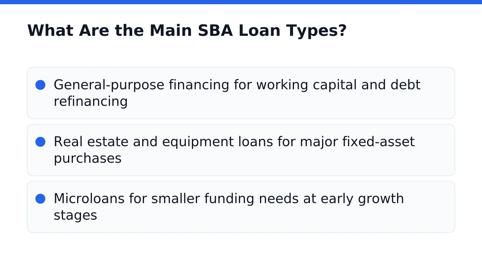 SBA Loan Types for Small Businesses Explained in Walnut Creek