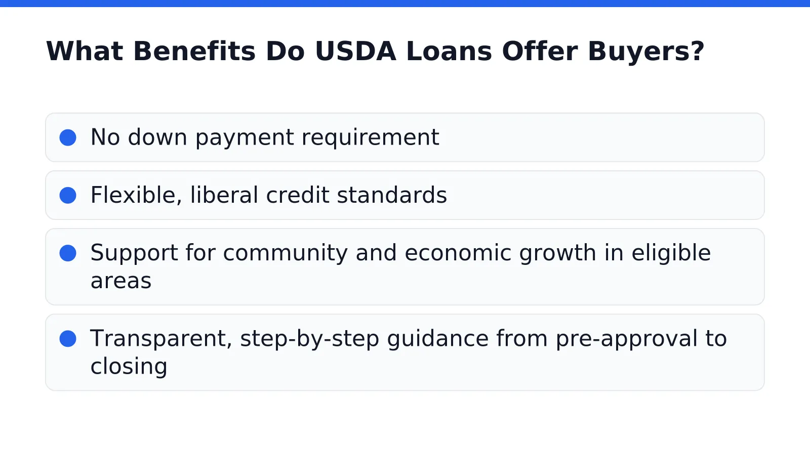 What Benefits Do USDA Loans Offer Buyers