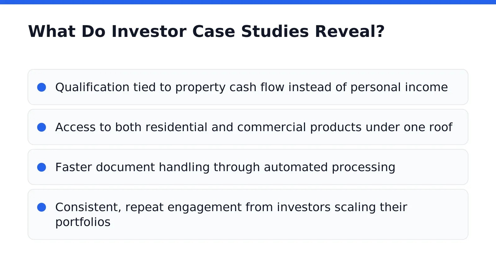 What Do Investor Case Studies Reveal